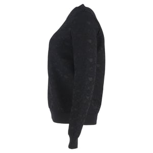 Givenchy trui met ronde hals en kanten details in zwart polyester