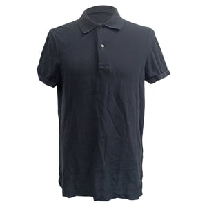 Tom Ford Short Sleeve Polo Shirt in Black Cotton
