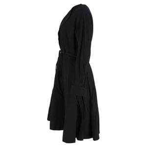 Yohji Yamamoto omlottklänning i svart bomull