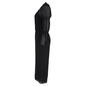 Michael Kors jumpsuit met geplooide mouwen in zwart polyester