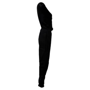 Stella McCartney jumpsuit met open rug in zwarte viscose
