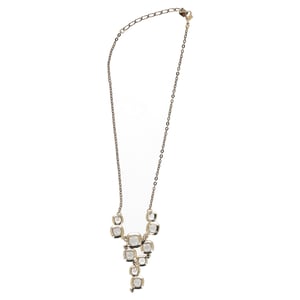 Swarovski kristallen ketting in goudkleurig metaal