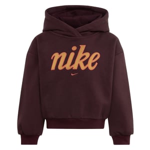 Girls Nike Relaxed Fit Hooded Sweatshirt in Burgundy Crush