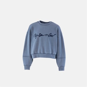 Girls G Star Oversize Fit Crew Neck Drop Shoulder Sweatshirt in Salute