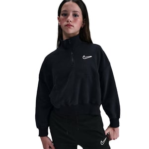Girls Nike G Nsw Flc Ls T Jn99 in Black/White