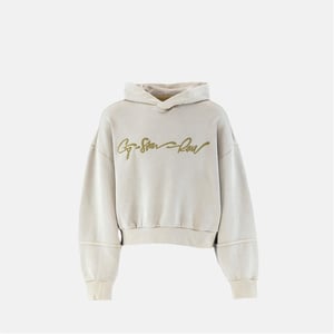 Girls G Star Oversize Fit Crew Neck Drop Shoulder Sweatshirt in Lt Buff Yellow
