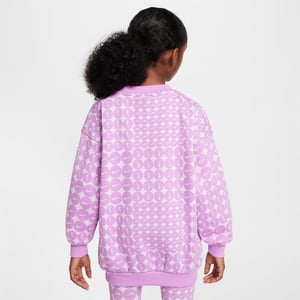 Girls Nike G Nsw Clb Flc O in Rush Fuchsia/Wh