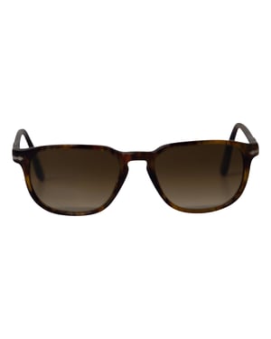 Ray-Ban gepolariseerde zonnebril in bruin en zwart acetaat.