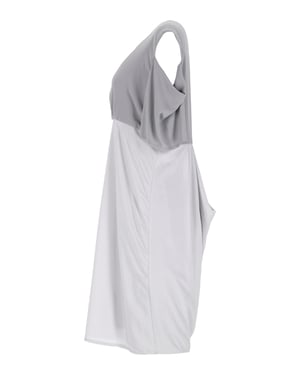 Acne Studios Asymmetrisk Draperad Klänning i Grå Polyester