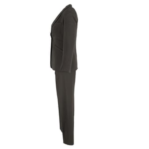 Armani Collezioni blazer en broekpak met enkele rij knopen in olijfgroen polyester