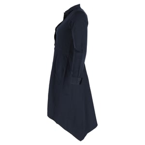 Jil Sander Shirt Dress in Navy Blue Cotton