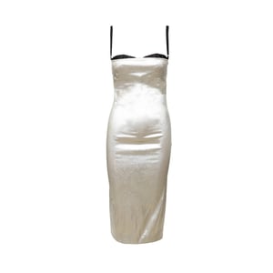 Dolce & Gabbana Metallic Silver Klänning - 90-tal