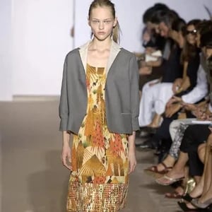 Marni midi-jurk met print - jaren 2000