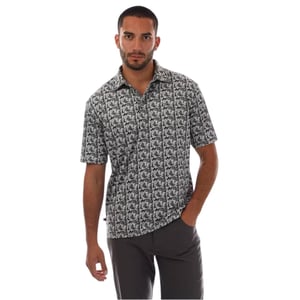 Farah Trawick geometrisch poloshirt voor heren (Harbour Mist)