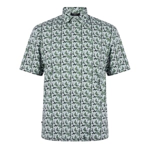 Farah Trawick geometrisch poloshirt voor heren (Harbour Mist)