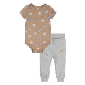 Girls Nike Aop Body Suit L in Grey Heather