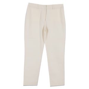 Weekend Max Mara rechte broek van wit katoen