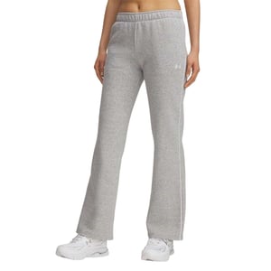 Under Armour Rival-joggingbroek met zijstrepen en uitlopende pijpen voor dames (Grijs gemêleerd gemêleerd)