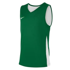 Nike Barn-/ungdoms-baskettröja med V-ringning och utan ärmar (Tallgrön/Vit)