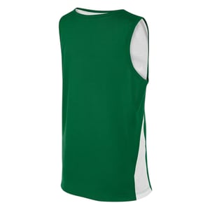 Nike Barn-/ungdoms-baskettröja med V-ringning och utan ärmar (Tallgrön/Vit)