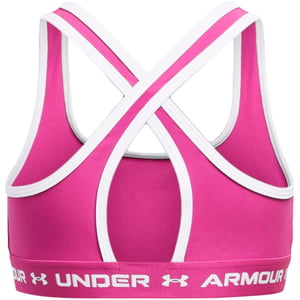 Girls Under Armour Crossbodyack Sports Bra Girls in Rebel Pink
