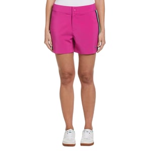 Original Penguin Dames Zijkant Stripe Skort (Fuchsia Roze)