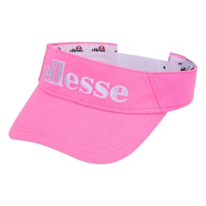 Ellesse Netti-zonneklep met opschrift en logo voor dames (Roze)