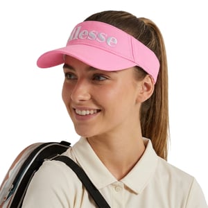 Ellesse Netti-zonneklep met opschrift en logo voor dames (Roze)