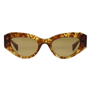 AllSaints Calypso Cat Eye-zonnebril voor dames (Amber Marmer)