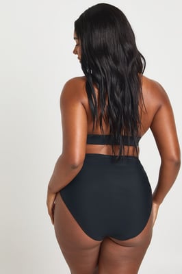 Plus Essentials Ruched High Waist Brief