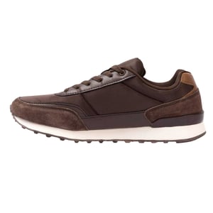 Kappa Heren Suède Platte Sneakers (Donkerbruin)