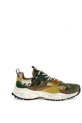 Flower Mountain Wave Suede Men's Camouflage Trainers