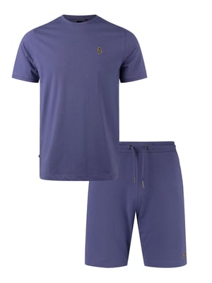 Luke 1977 Men's Traff T-shirt and Short Set in Future Dusk Purple