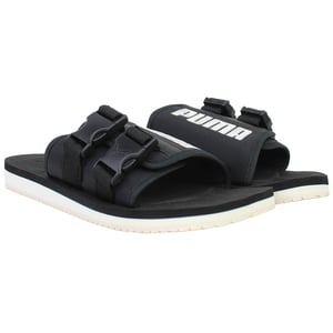 Puma Wilo Lux Nylon Mens Black Sliders