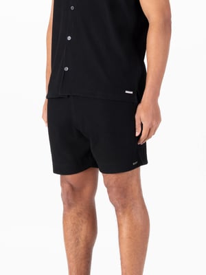 Luke 1977 Men's Helston Textured Shorts in Black