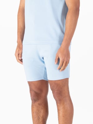 Luke 1977 Men's Phoenix Textured Shorts in Sky Blue