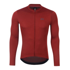 dhb Heren Aeron 2.0 Merino Wol Lange Mouwen Fietsjersey (Vuursteen)
