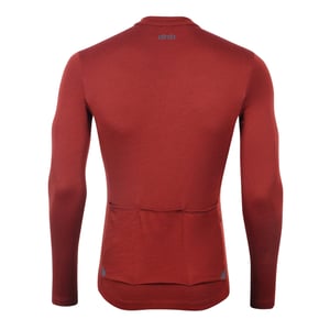 dhb Heren Aeron 2.0 Merino Wol Lange Mouwen Fietsjersey (Vuursteen)