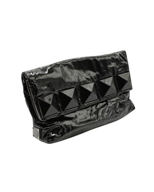Marc Jacobs clutch met studs in zwart lakleer