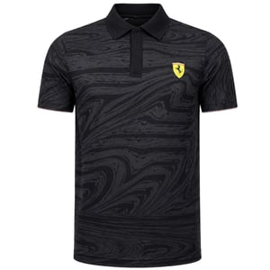 Puma x Scuderia Ferrari Race Mens Black Polo Shirt