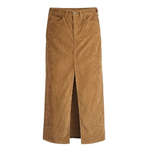 Levis Denim maxi-rok met hoge taille voor dames (Hermelijn)