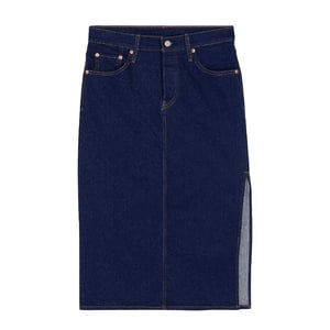 Levis Midi-rok met zijsplit voor dames (Blauwe steen wassen)