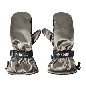 Boss Unisex-skiwanten voor volwassenen met metallic-effect (Grijs)