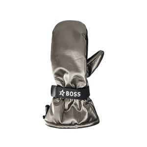 Boss Unisex-skiwanten voor volwassenen met metallic-effect (Grijs)