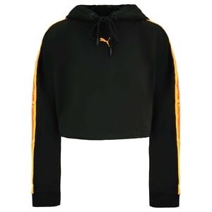 Puma x Rihanna Fenty Womens Black Cropped Hoodie