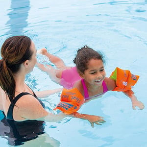 Zoggs Baby Swimming Armbands (Orange/Green)