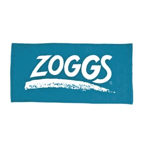 Zoggs Logo Swimming Towel (Blue/White)