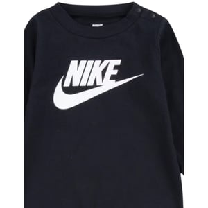 Nike Rompertje met logo en ronde hals voor baby’s (Zwart)
