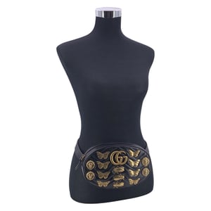 Gucci Leather Shoulder Bag GG Marmont