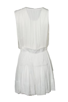Isabel Marant, Witte transparante jurk met ruffles